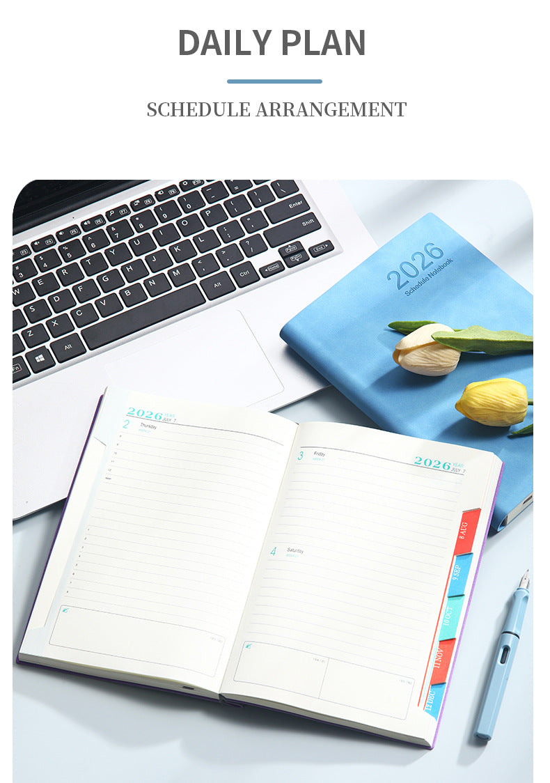 2026Calendar Book Cross-Border English Yearly Calendar Book365Tianji Daily Planner Efficiency Notebook
