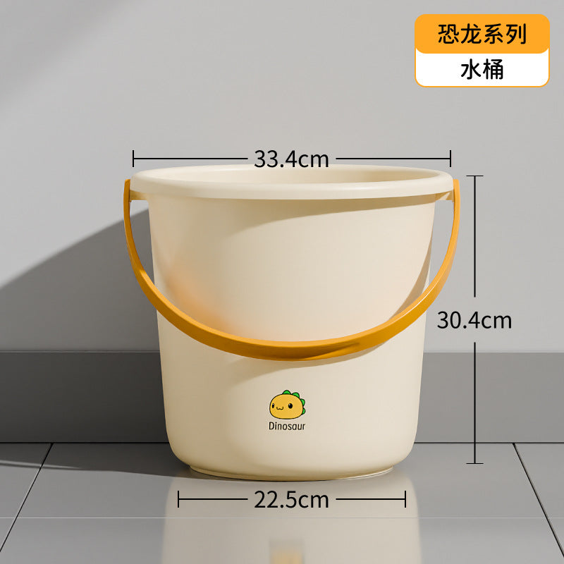 Thickened Water Bucket Household Plastic Bucket Small Bucket with Basin Bucket Student Dormitory Laundry Bucket Bath Large Handheld Bucket