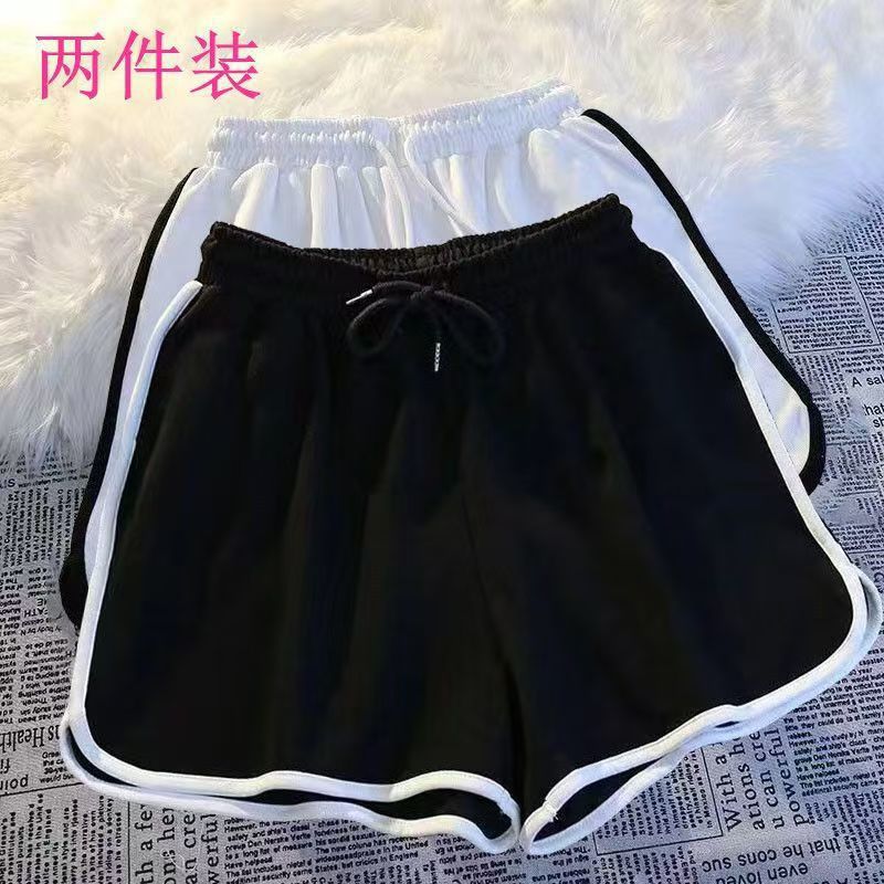 Sports Shorts Homewear for Women Summer Lazy Style Running Shorts Sleep Shorts Petite Morning Jogging Trendy Three-Quarter Cross-Border