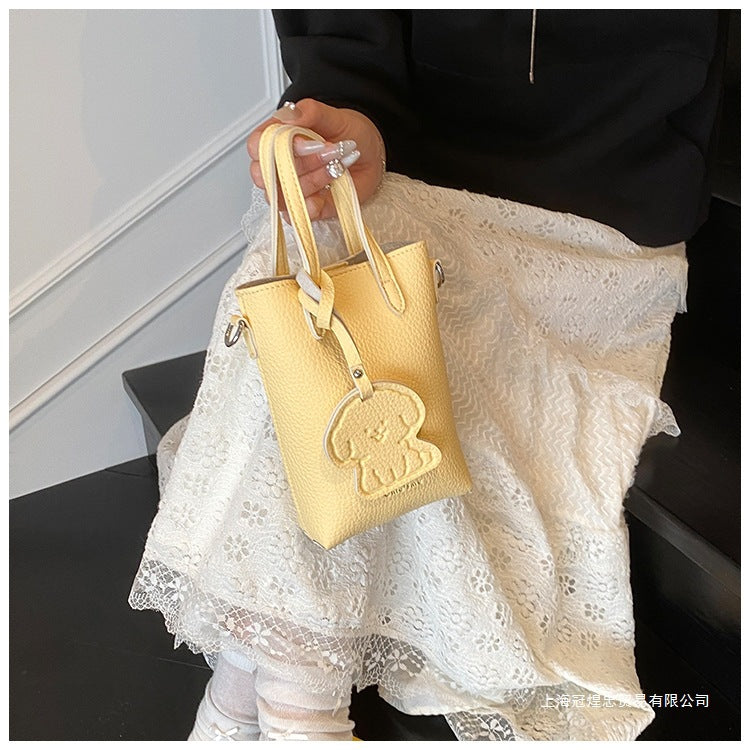 Women's Bag Single Shoulder Crossbody Bag Versatile Handbag New Simple Style Basket Fashionable Spring2025Fashion