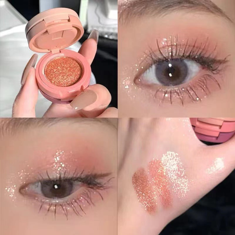 Capel Macaron Three-Layer Sandwich Eyeshadow Pearlescent Matte Flash Contour Earth Color with Mirror Nose Side Shadow