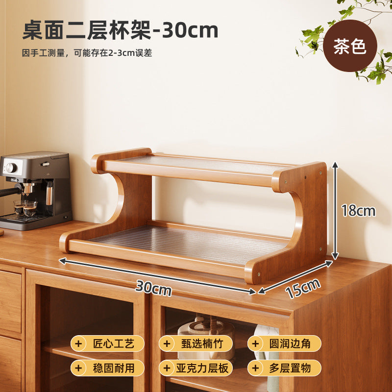 Cup Holder Storage Rack Cup Organizer Shelf Dining Table Countertop Desktop Tea Cup Coffee Cup Water Cup Storage Entryway Placement