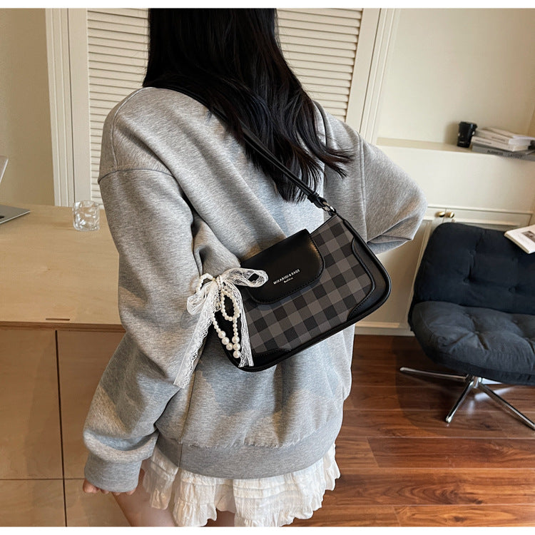 Cross-border high-end trendy underarm bag small square bag for women2025New Handbag Trendy Fashion Versatile Shoulder Bag