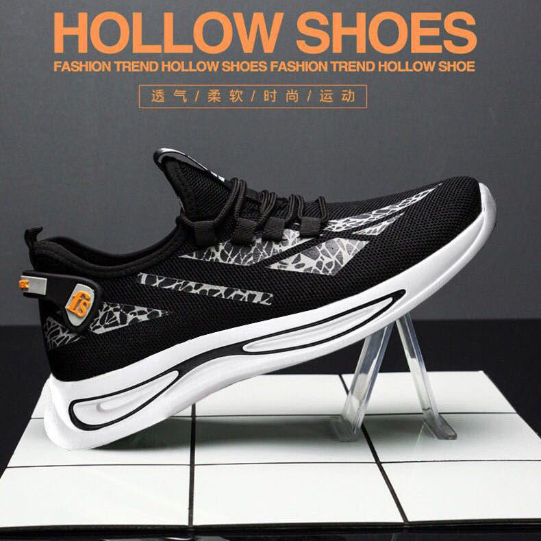 Men's Sneakers2024Spring New Trendy Casual Shoes Running Shoes Couple Shoes Mesh Flyknit Shoes Export