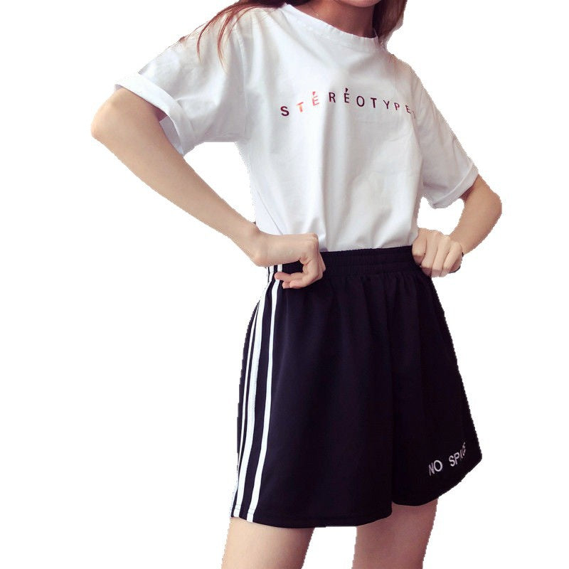 Summer Thin Sports Shorts for Women, Three-Quarter Running Shorts, Loose Casual Korean Style Ultra-Short Hot Pants, Beach Shorts for Outdoor Wear