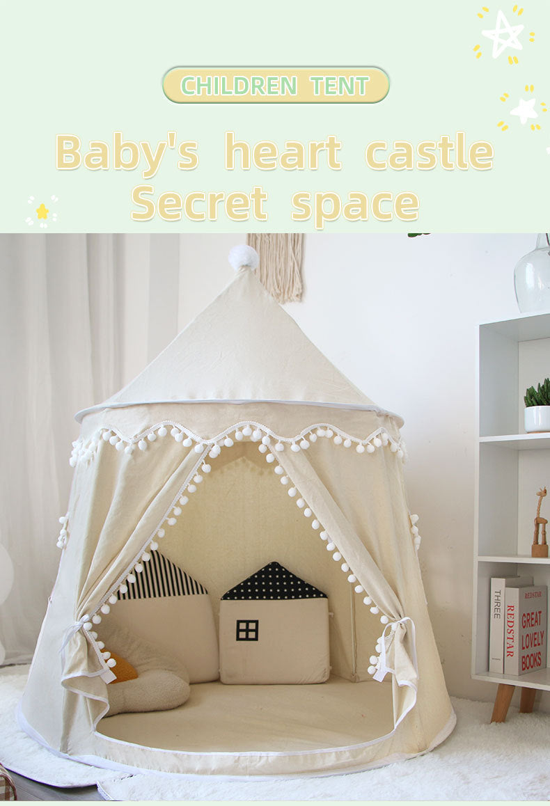 Large Space Children's Tent Portable Indoor Boys Girls Game House Castle Small House