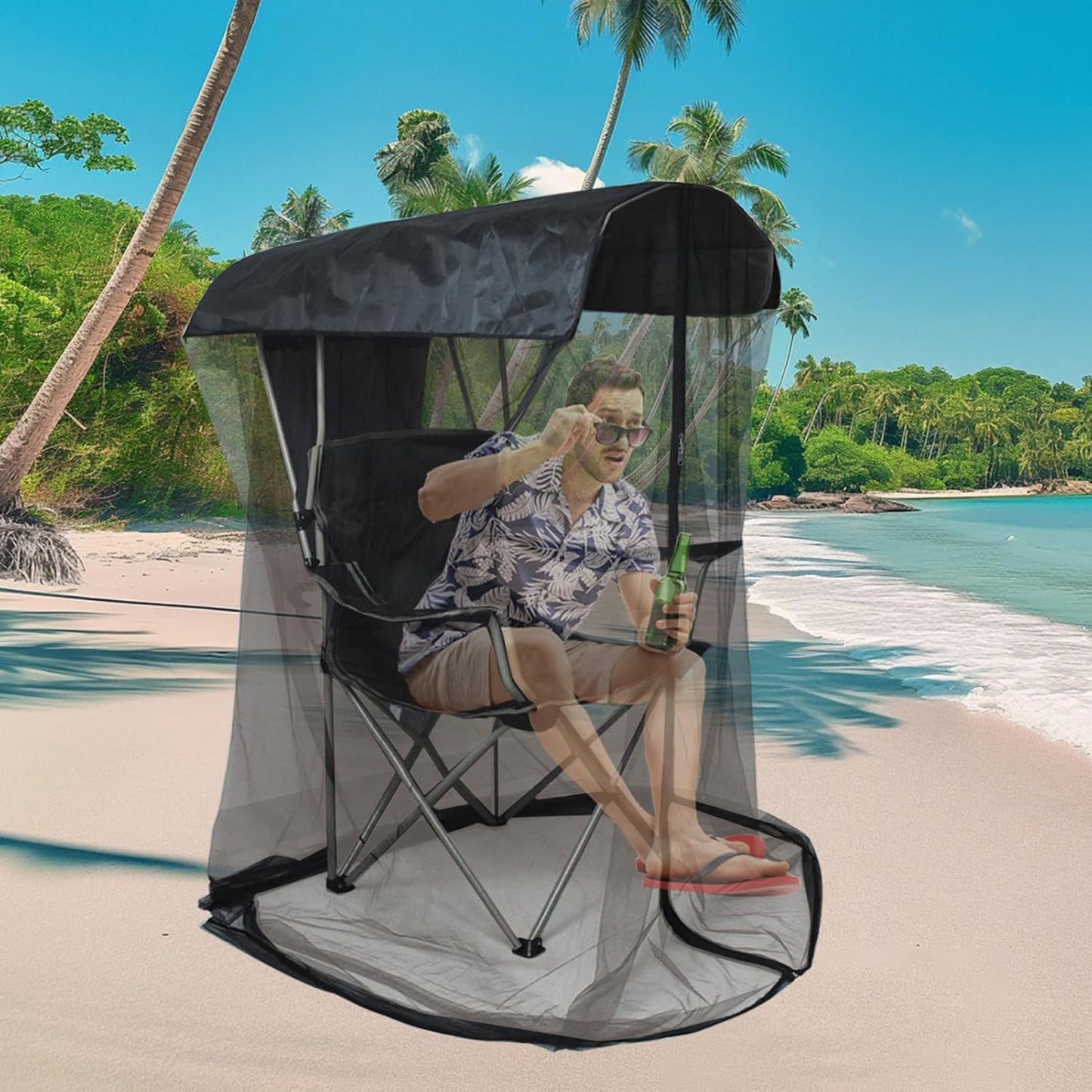 Outdoor Swing Mosquito Net Fishing Courtyard Garden Mosquito Net Swing Rocking Chair Shading Net Travel Easy Installation Mosquito Net