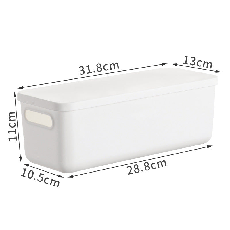 Storage Box Wholesale Storage Box Office Desktop Covered Dustproof Organizing Box Wardrobe Living Room Kitchen Storage Box