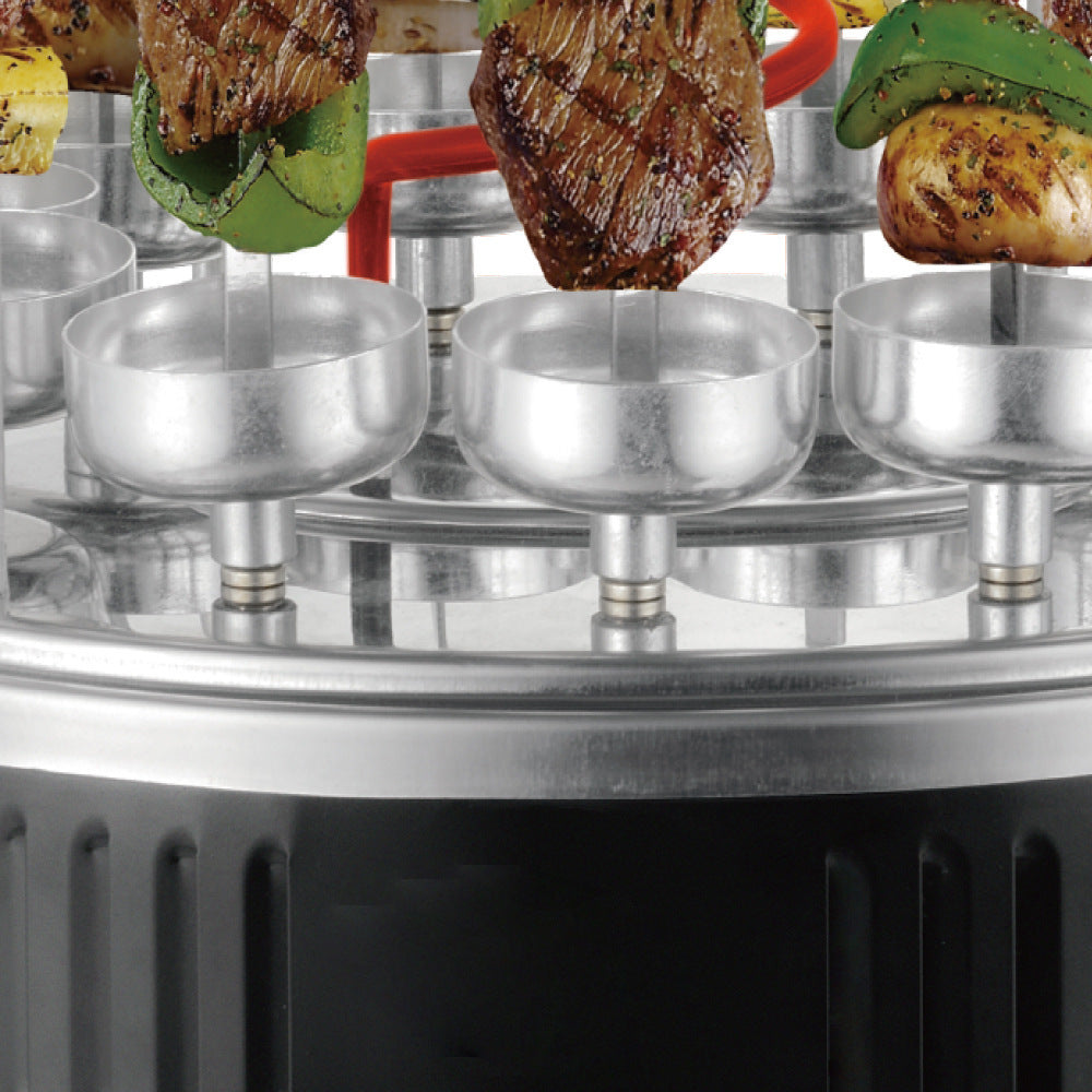 European Standard Cross-Border BBQ Grill Skewer Machine Household Multifunctional Grilling and Frying Integrated Smokeless Charcoal Grill