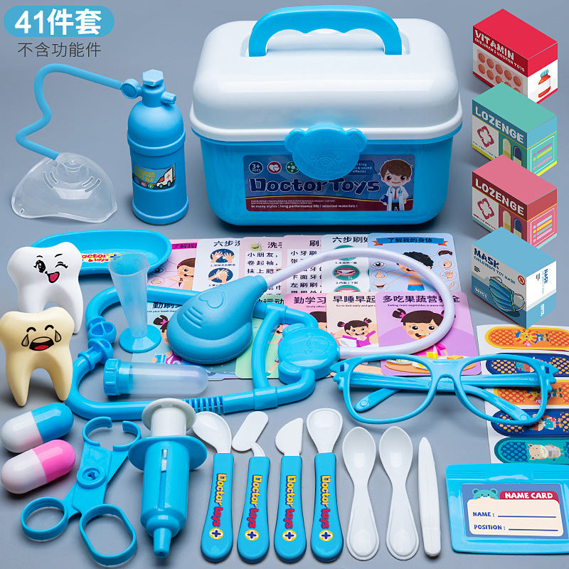 Children's Doctor Toy Set Tools Medical Kit Boys and Girls Pretend Play Nurse Injection Stethoscope Baby