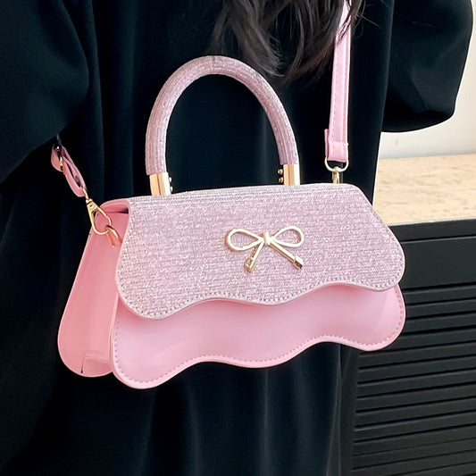 Fashion Trend Casual Simple Texture Baguette Bag2025Summer new style women's personalized shoulder crossbody bag