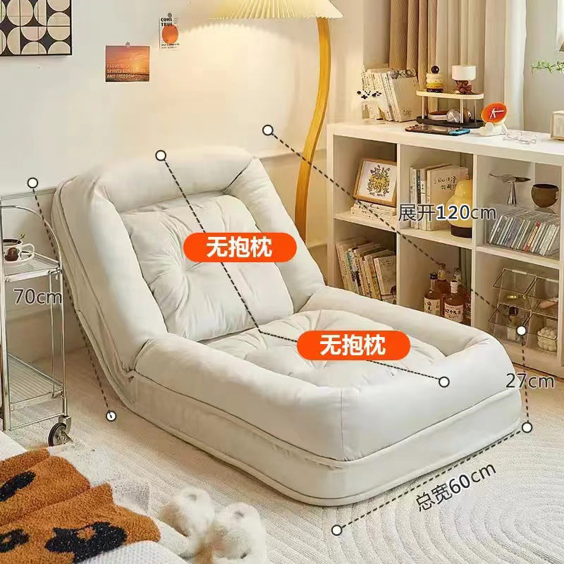 Human Dog House Lazy Sofa Recliner Bed Single Seat Foldable Dual-use Balcony Bedroom Tatami Backrest Chair