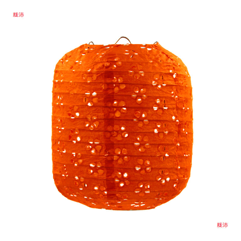 Children's Dance Lantern Festival Stall Handheld Glowing Winter Melon Hollow Paper Lantern Hanfu Photography Prop Ancient Style Lantern
