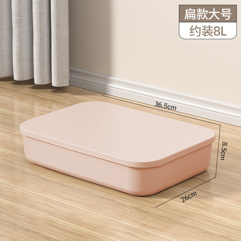 Storage Box Desktop with Lid Plastic Miscellaneous Snacks Cosmetics Box Rectangular Storage Basket Storage Box Organizing Box