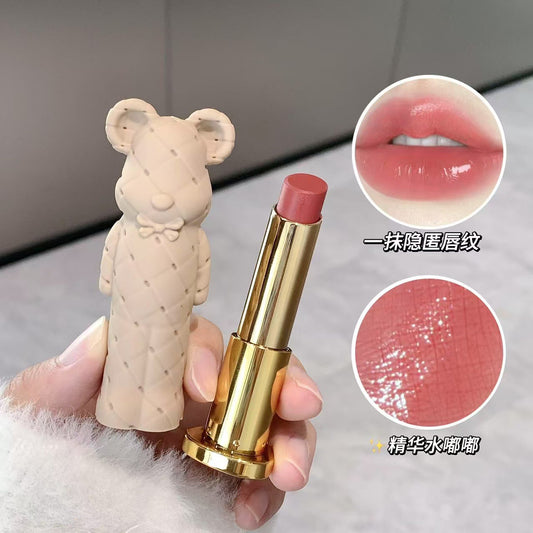 YPYP Bill Bear Solid Water Glossy Mirror Lipstick Moisturizing Brightening Lip Wrinkle Reduction Student Natural Look Tinted Lip Balm