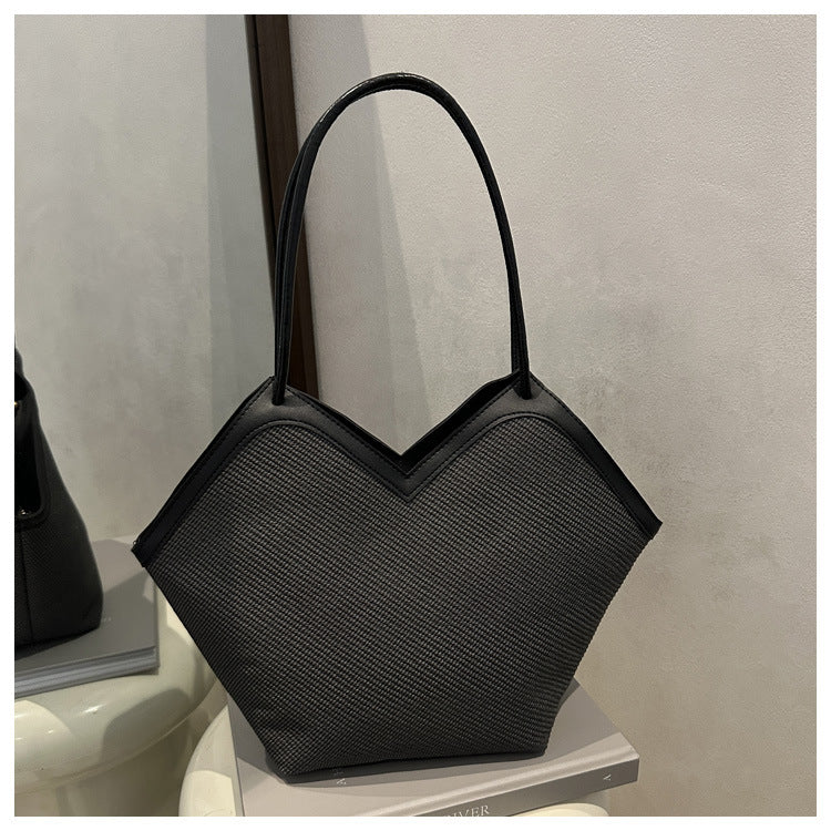 Summer Patchwork Large Capacity Women2025New Fashionable Loose Style Trendy New Casual Tote Shoulder Underarm Bag