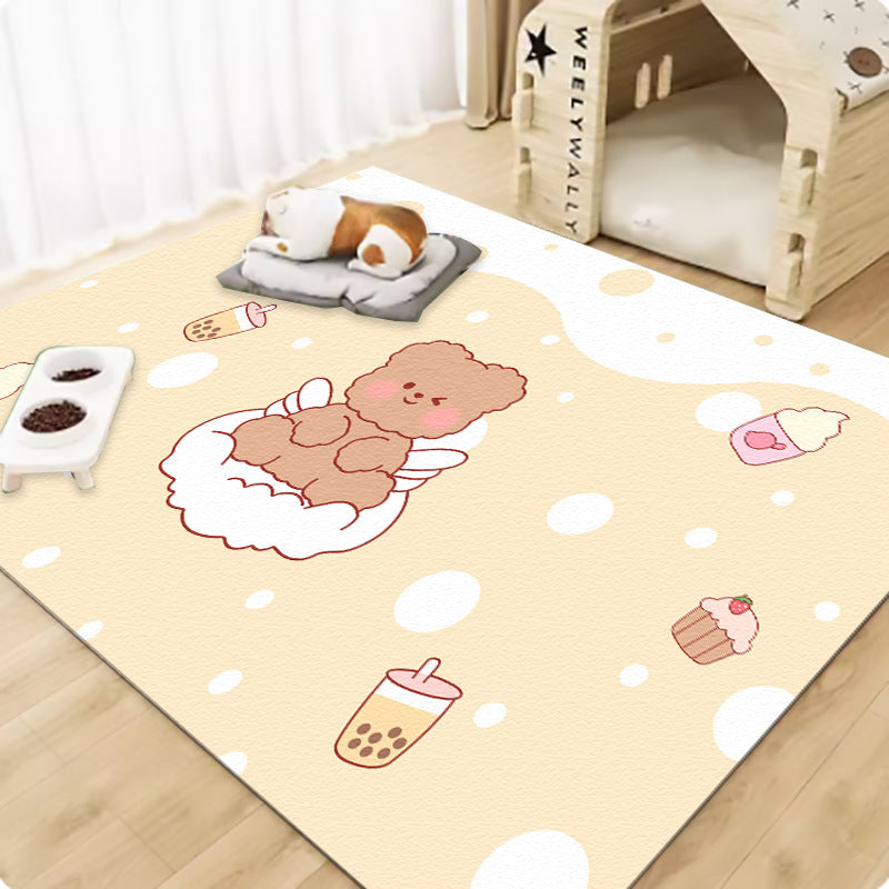 Pet wash-free floor mat waterproof and urine-proof pvc Dog Anti-Slip Mat Cooling Dog Fence Dog Cat Leather Floor Mat