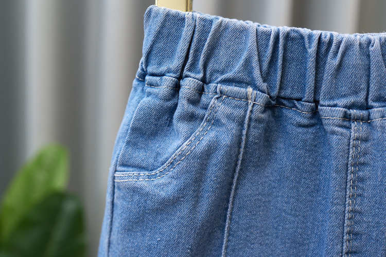 Children's Clothing Wholesale Girls' Jeans Spring and Autumn New Style Medium and Large Children's Slim Pants Baby Casual Girls' Flared Long Pants