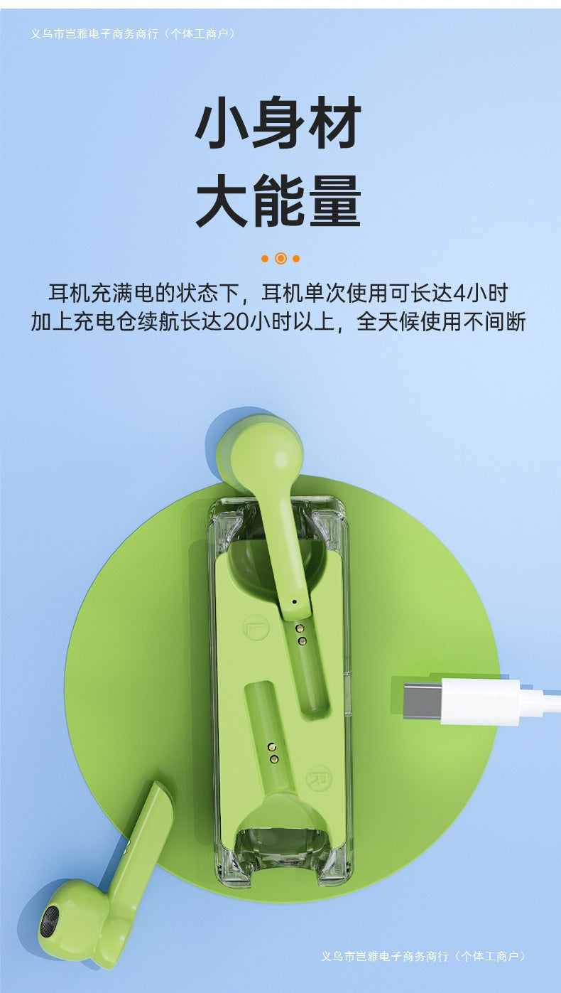 2025Binaural Wireless True Bluetooth Earbuds with Touch Control33New Noise-Cancelling Gaming Private Model Transparent