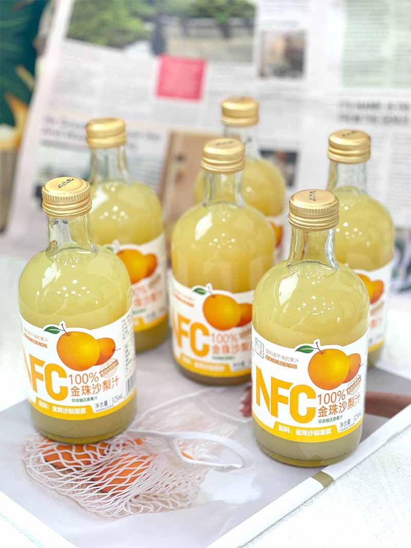 Premium Vegetables and Fruits NFC Juice Apple Juice NFC Pear Juice Golden Pearl Sand Pear Puree Freshly Squeezed Juice4Bottled6Bottled