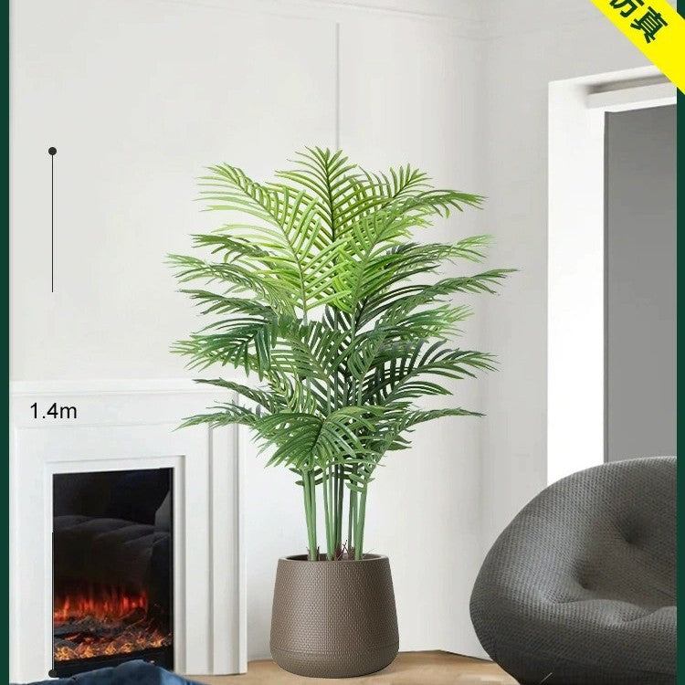 Artificial Green Plant High-End Light Luxury Anthurium Floor Potted Fake Flower Tree Indoor Living Room Bionic Plant Decorative Ornament
