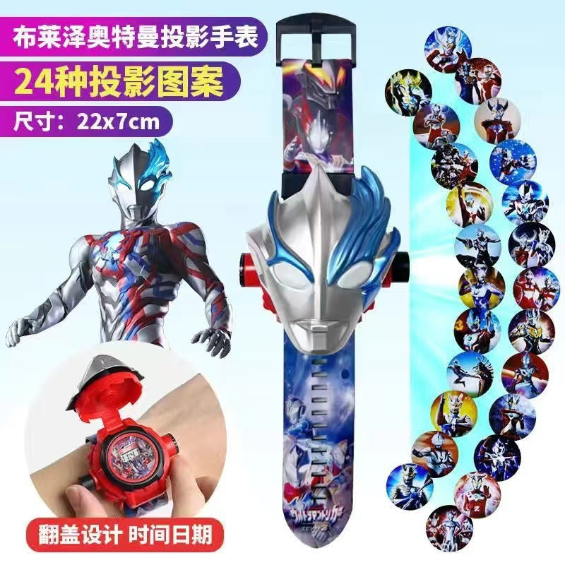 Ultraman Projection Watch Tiga Children's Edition Electronic Zero Tiga Glowing Boys Kindergarten Children's Day Toy