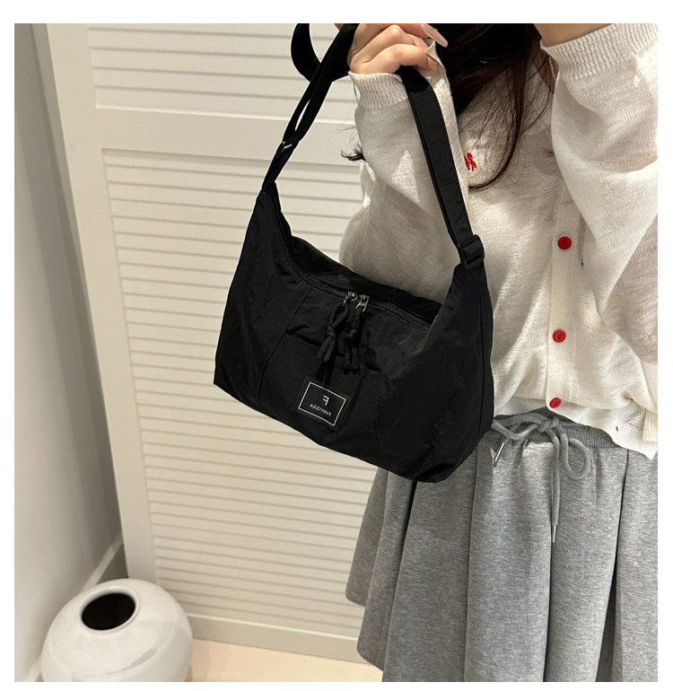 2025New Spring Large Capacity Single Shoulder Crossbody Retro Simple Ruiying Commuter Women's Bag Fashion Casual Tote Bag