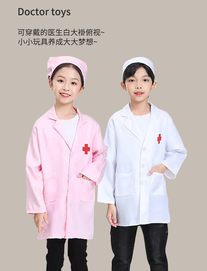 Children's Doctor Toy Set Tools Medical Kit Boys and Girls Pretend Play Nurse Injection Stethoscope Baby