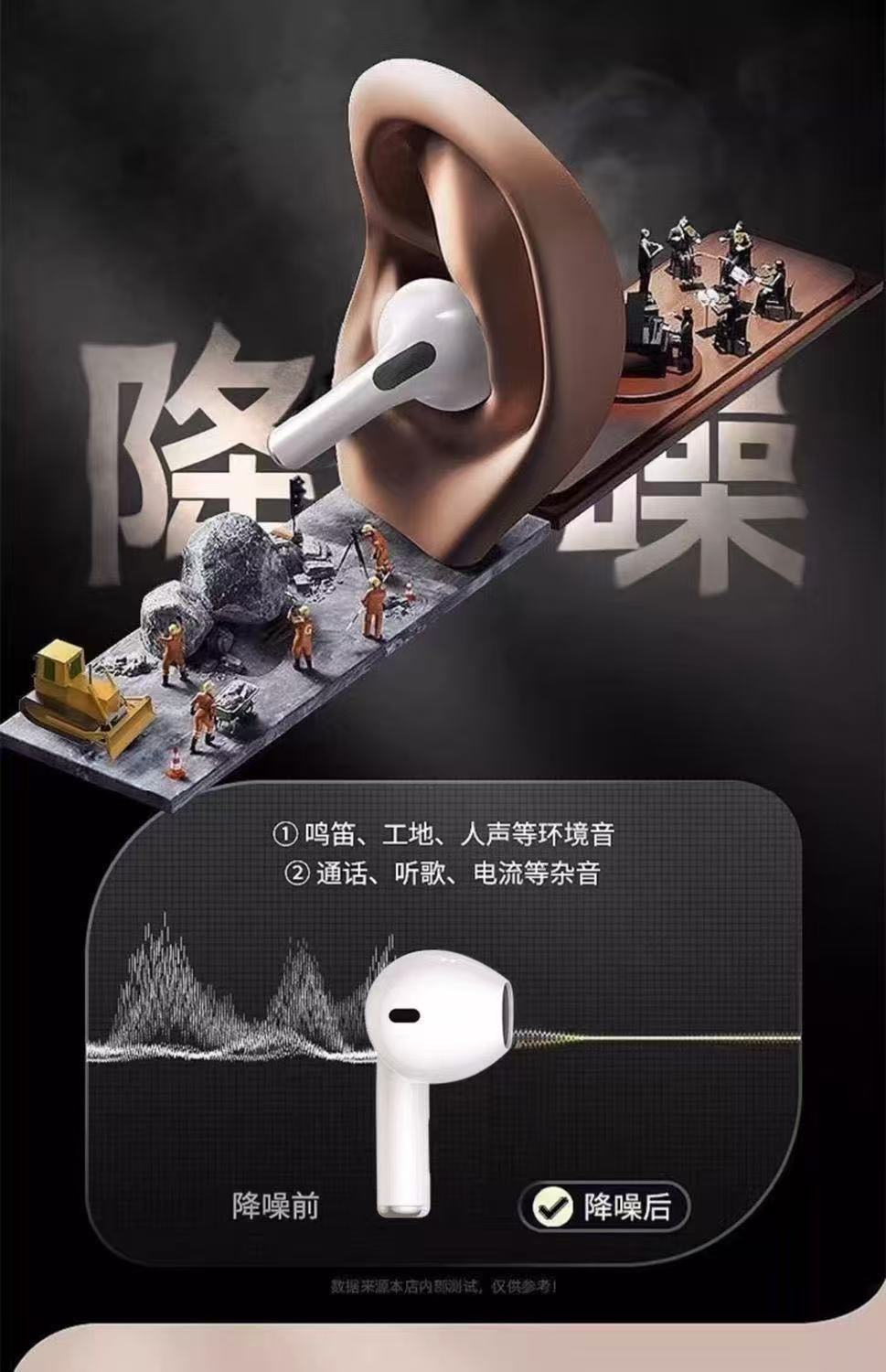 2025New S190Wireless Bluetooth Headset High Endurance Sports Game Noise Reduction Sound of Berlin Huaqiangbei Headset