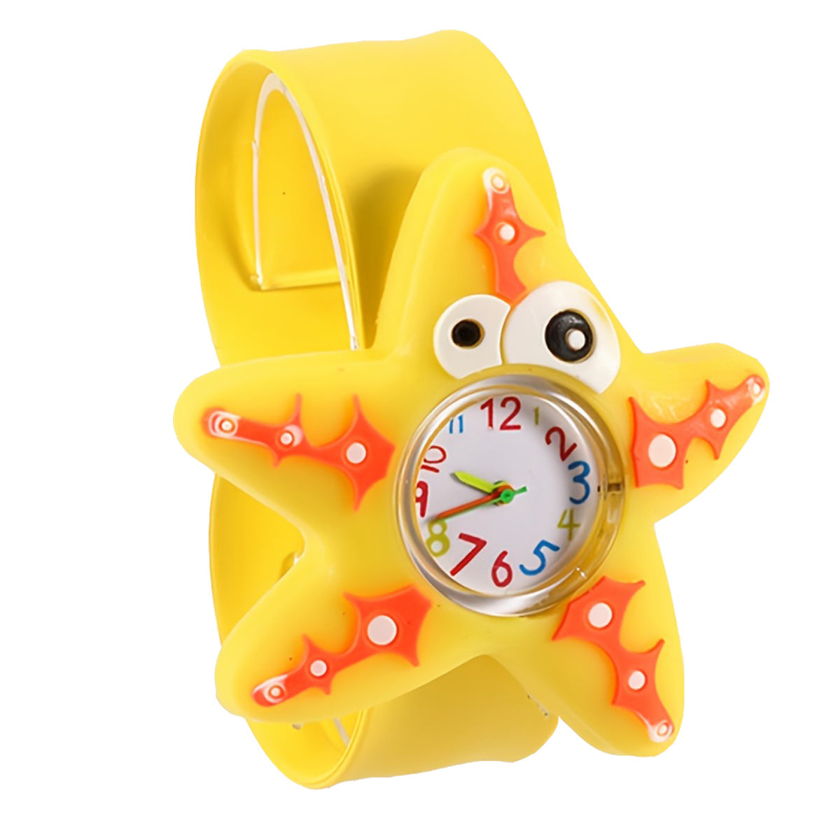 Children's Cute Fashion Snap Watch for Boys and Girls Quartz Watch Childlike Chronograph Large Dial
