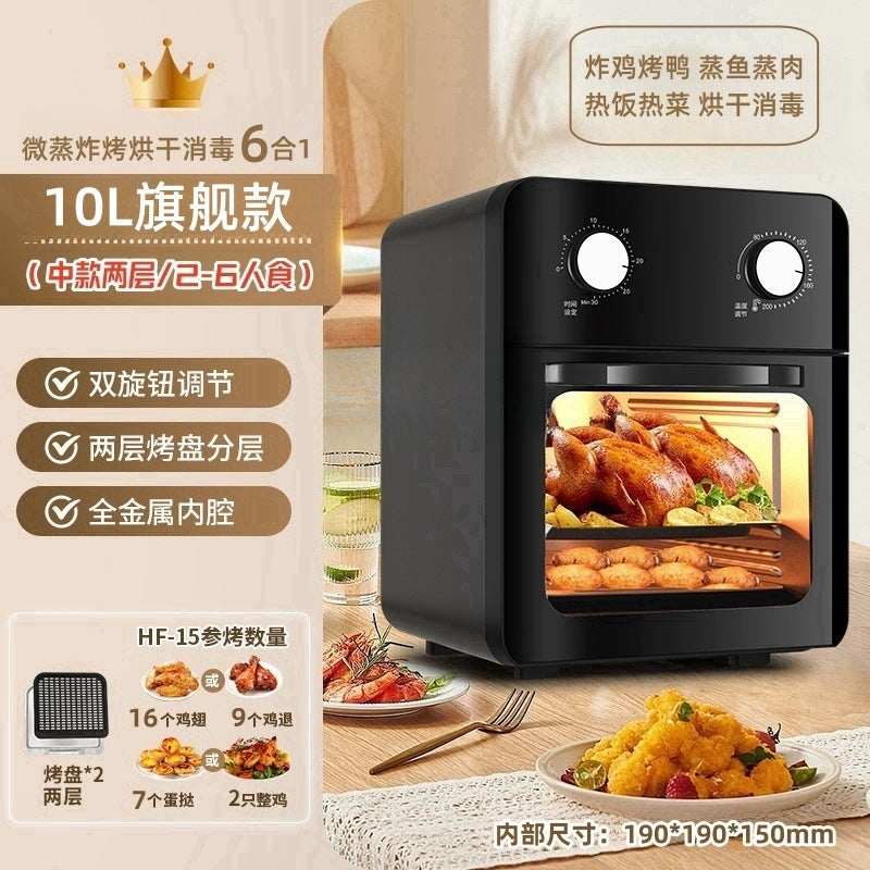 Cross-Border New Smart Visual Air Fryer Household Large Capacity Multi-Functional Air Oven Baking Professional Fryer Oven