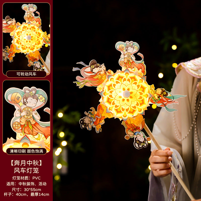 Mid-Autumn Festival Lantern2025New Rabbit Lantern Handmade diy Material Package Children's Portable Glowing Cartoon Palace Lantern