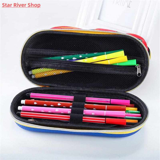 3D Racing car Pencil cases Cartoons school pencil case for c