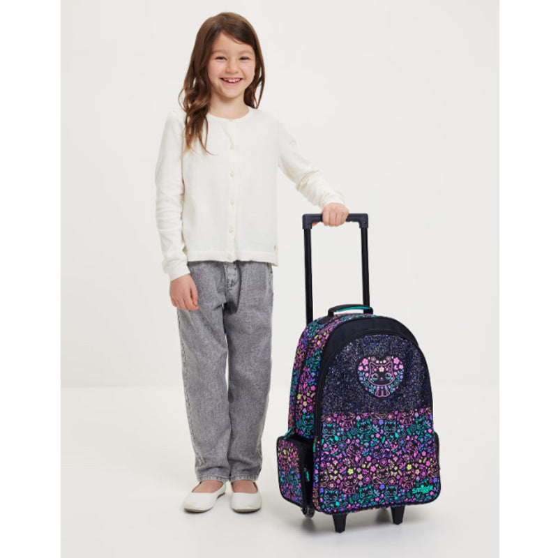 Australia smiggle School Bag Primary and Secondary School Students Big Eye Cat Gradient Cat Schoolbag Girl Backpack Trolley School Bag http://detail.1688.com/offer/949669119060.html