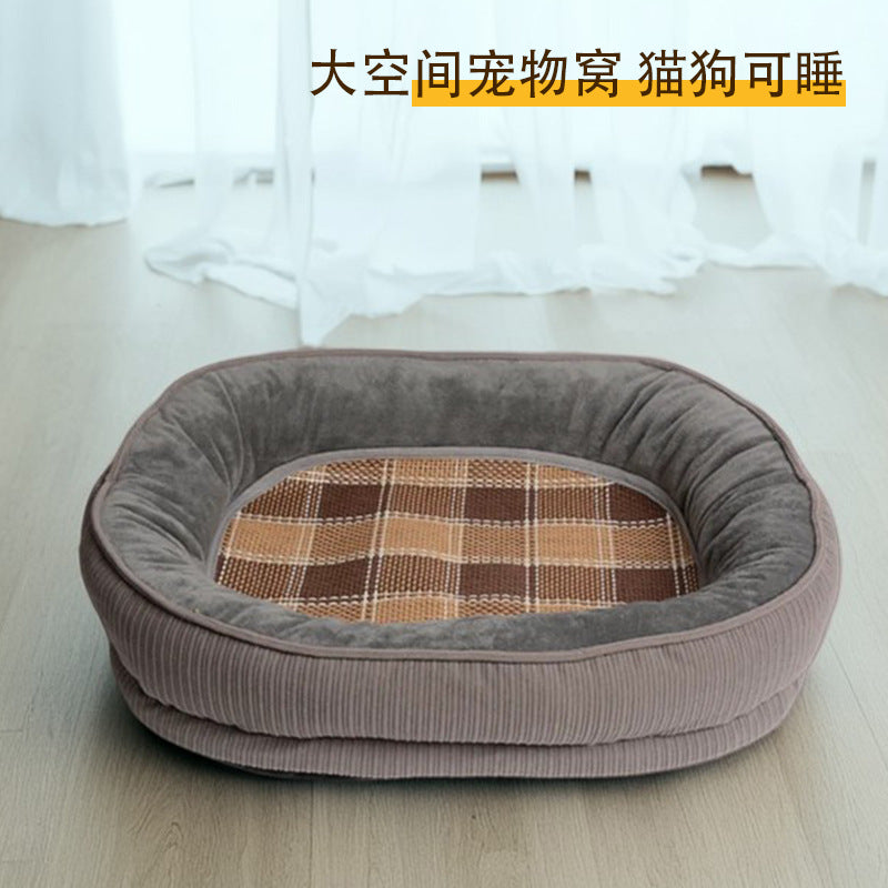 Manufacturer Wholesale Spring Summer Cooling Mat Summer Dog Bed Pet Nest All-Season Dog House Cat House Pet Supplies