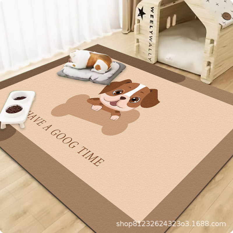 Pet wash-free floor mat waterproof and urine-proof pvc Dog Anti-Slip Mat Cooling Dog Fence Dog Cat Leather Floor Mat