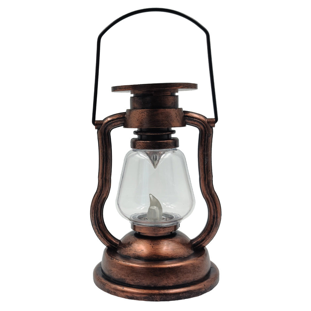 Cross-border hot Solar Light Pineapple Iron Lantern led Copper Wire Light String Outdoor Waterproof Garden Decoration Hanging Lamp