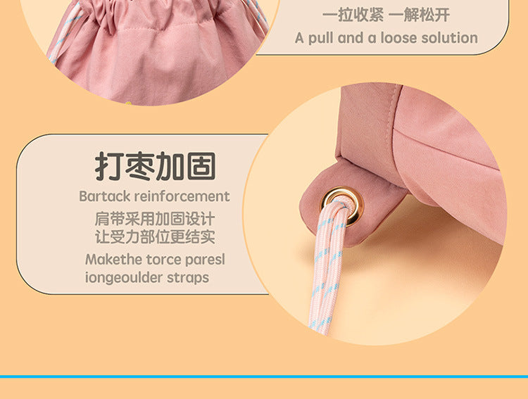 Mousse Rabbit Cartoon Backpack Drawstring Lightweight Plush Backpack Girly Heart Ugly Cute School Bag Cross-Border Foreign Trade Cloth Bag http://detail.1688.com/offer/964264265508.html