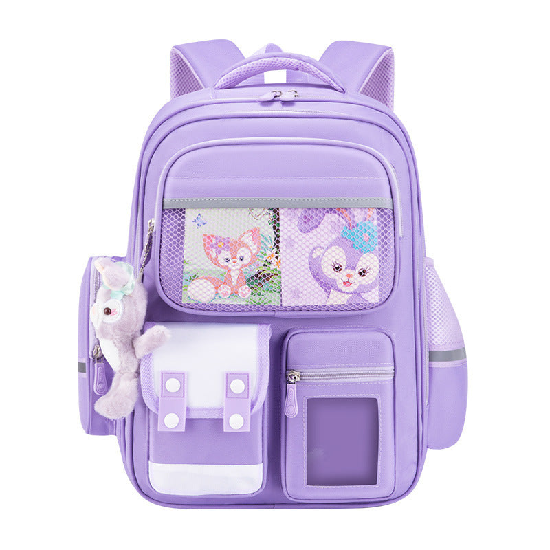 Schoolbag Primary School Girl Large Capacity Dirty Resistant Children's Schoolbag6-12Men's Weight Loss1-6Elementary School Student Backpack http://detail.1688.com/offer/727797868983.html
