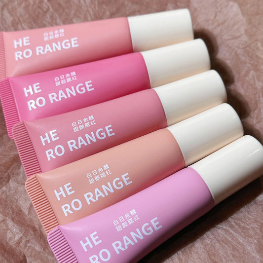 HERORANGE Single Color Liquid Blush Airy Lightweight Transparent Long-lasting Low Saturation High Brightness HR559