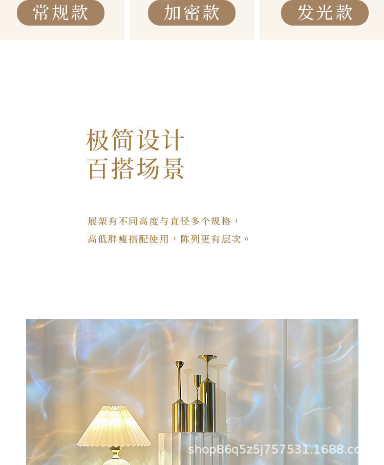 【Firefly Lantern】Live Streaming Background Decoration Foldable Round Column Paper Roman Column Folding Column Road Guide Ornament