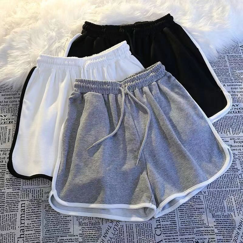 Sports Shorts Homewear for Women Summer Lazy Style Running Shorts Sleep Shorts Petite Morning Jogging Trendy Three-Quarter Cross-Border