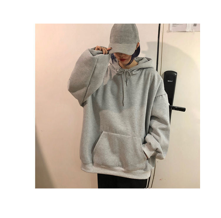 Fashionable Versatile Hooded Sweatshirt for Men Autumn Wear2024New Loose Fleece-Lined Versatile Casual Cardigan Couple Jacket
