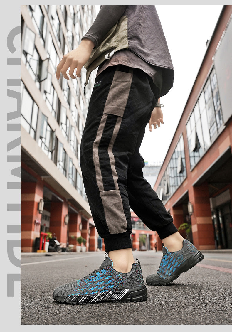Men's New Low-Top Mesh Shoes Lightweight Comfortable Cushioned Sneakers Outdoor Fashion Versatile Casual Men's Shoes