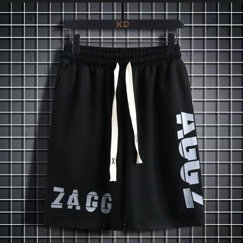 Summer Teenage Suit Boys Short Sleeve T T-shirt Short Sleeve New Style High School Student Trendy Casual Sports Two Pieces