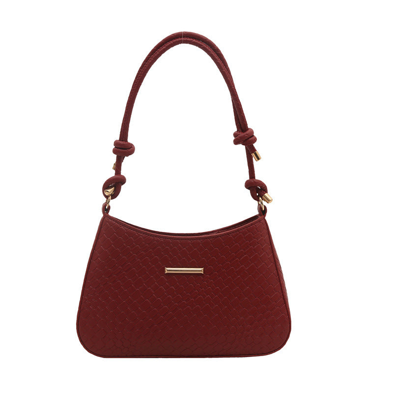New Commuting Solid Color Underarm Bag Crossbody Bag Simple Fashion Single Shoulder Bag2025Spring Elegant Women's Handbag