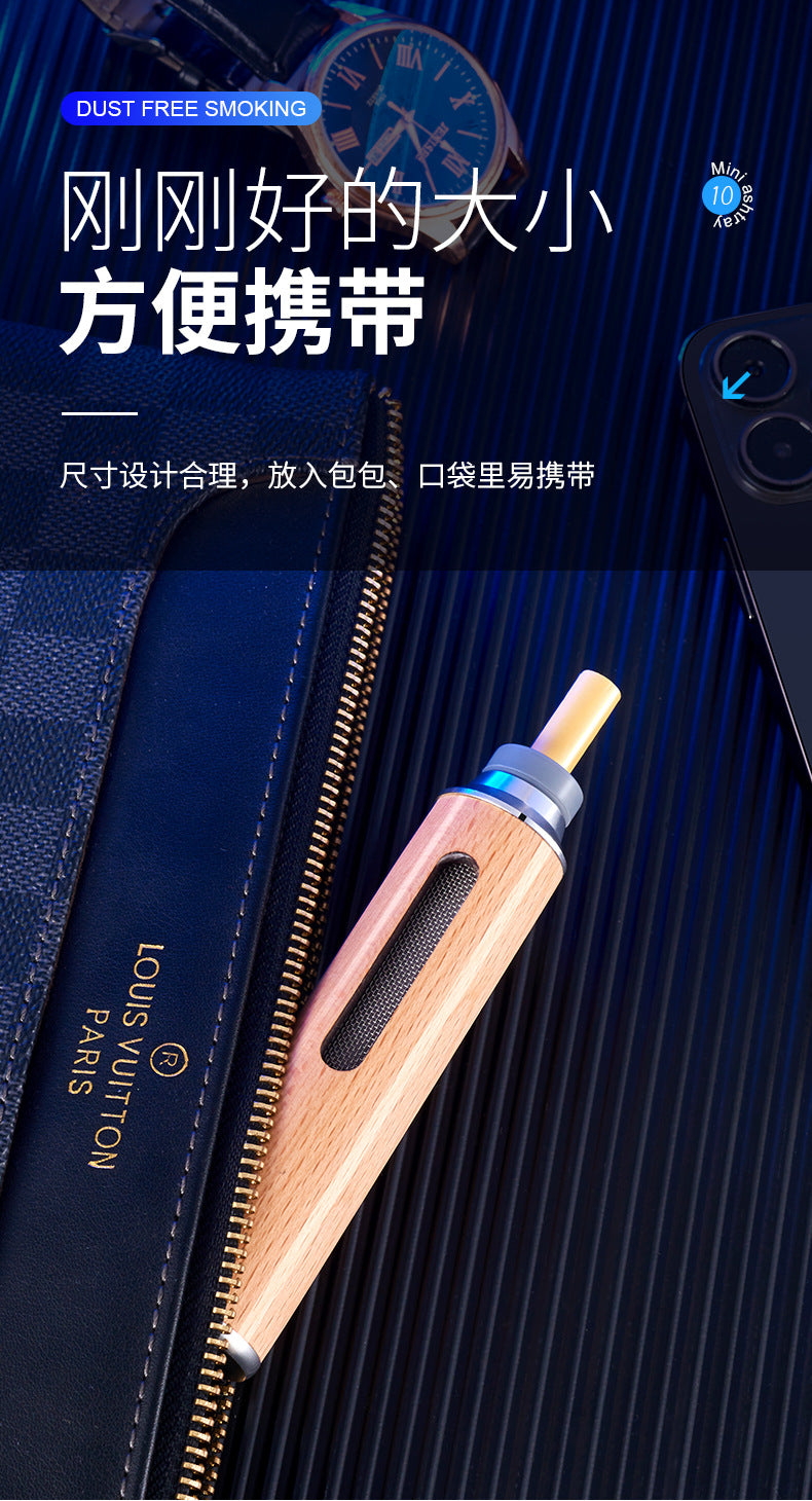 Car Ashtray Anti-ash Artifact Portable Car Ashtray Smoking Artifact Driving Lazy Anti-flying Ash Cigarette Holder