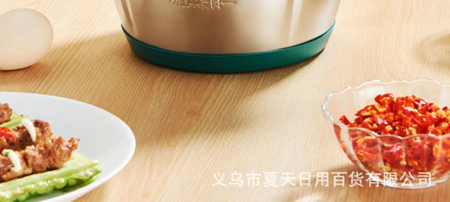 Glass Meat Grinder Household Electric Small Chopper Multi-Functional Kitchen Blender Garlic Paste Meat Mincer Baby Food Processor