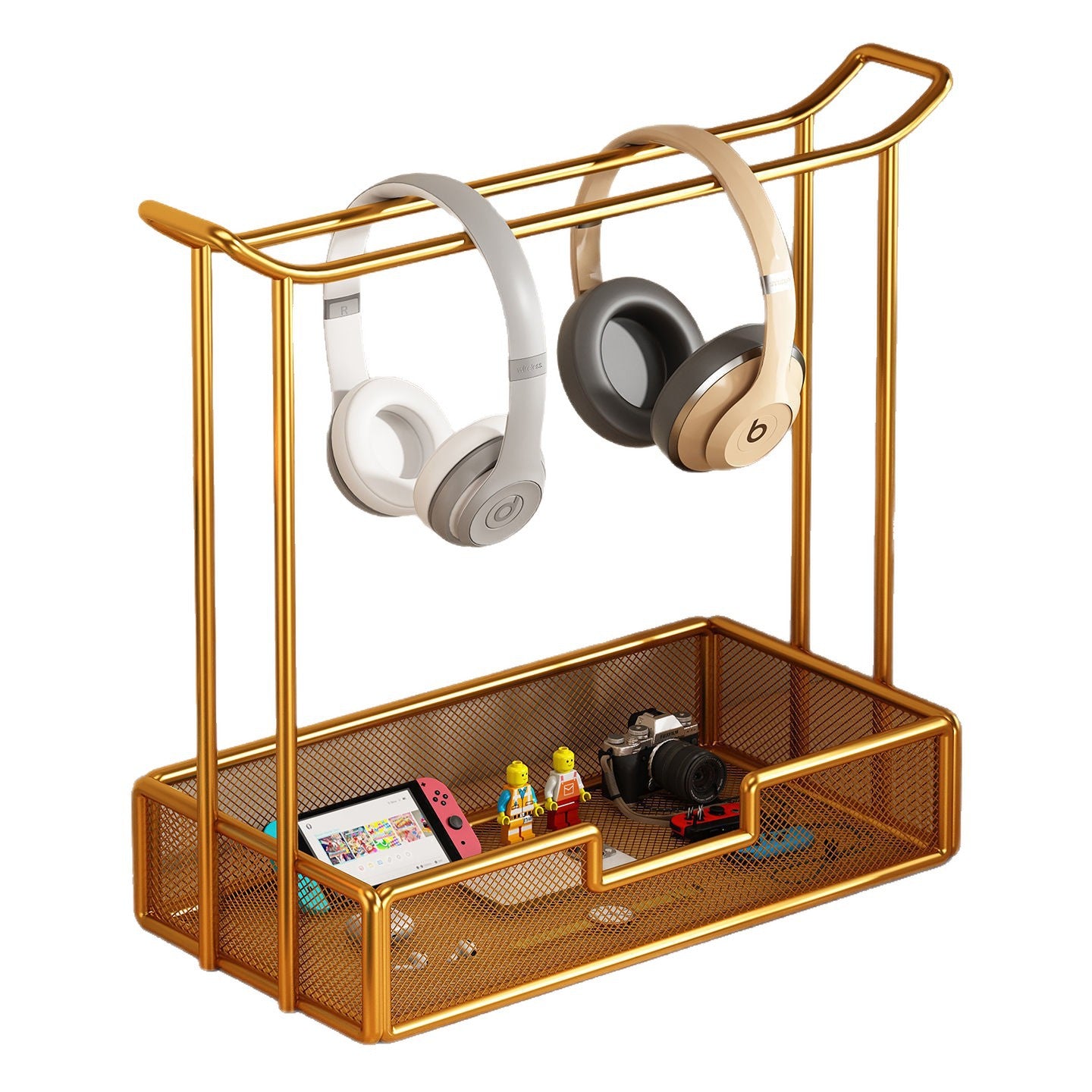 Universal Desktop Headphone Stand Storage Rack Gaming Headset Holder Metal Earbud Stand