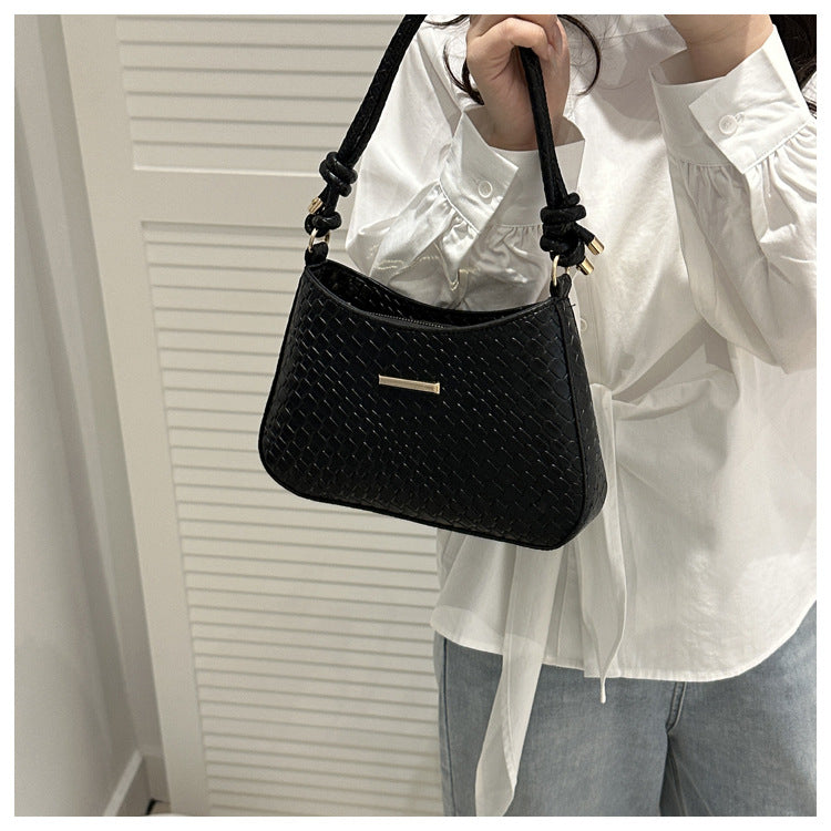 New Commuting Solid Color Underarm Bag Crossbody Bag Simple Fashion Single Shoulder Bag2025Spring Elegant Women's Handbag